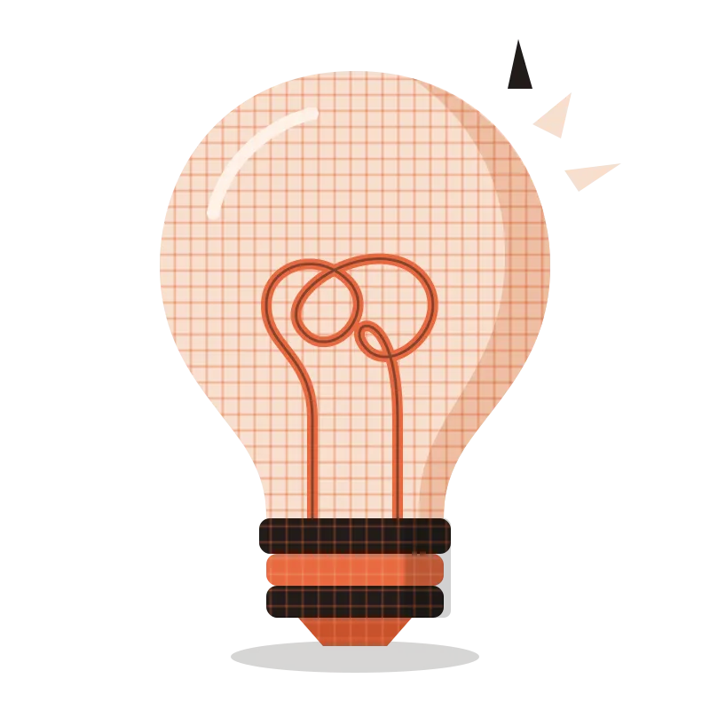A light bulb.